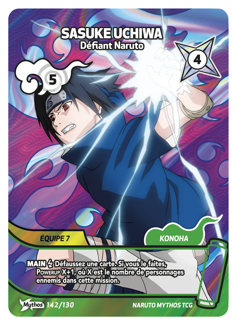 142/130 - Sasuke Uchiwa - Défiant Naruto