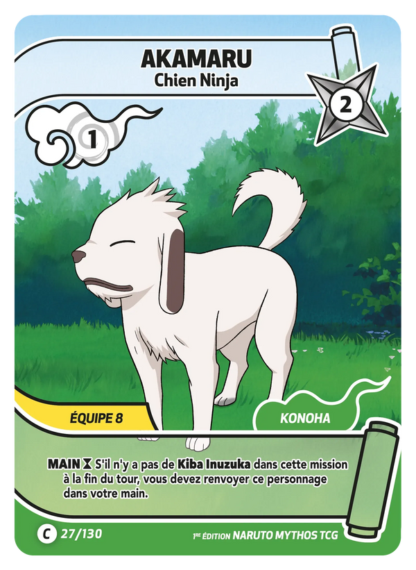 Akamaru — Chien Ninja (Naruto Mythos 027/130)