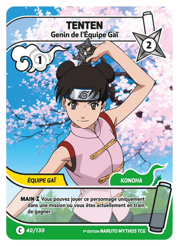 Tenten — Genin de l'Équipe Gaï (Naruto Mythos 040/130)