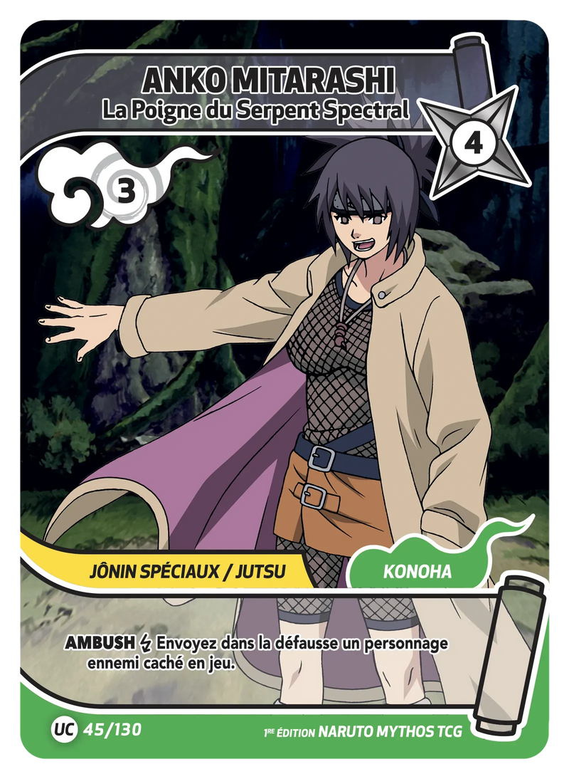 045/130 - Anko Mitarashi - La Poigne du Serpent Spectral