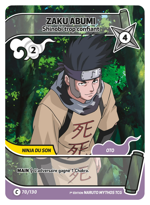 Zaku Abumi — Shinobi trop confiant (Naruto Mythos 070/130)