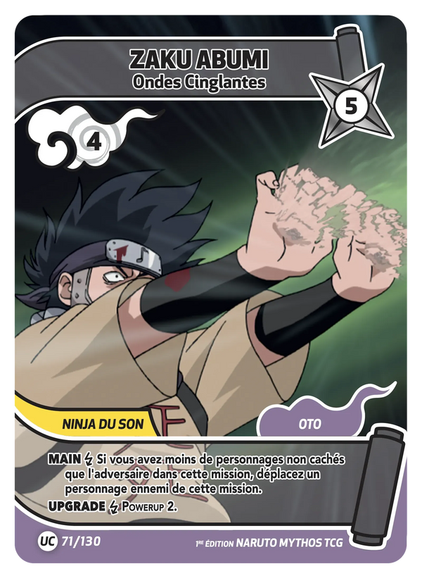 Zaku Abumi — Ondes Cinglantes (Naruto Mythos 071/130)