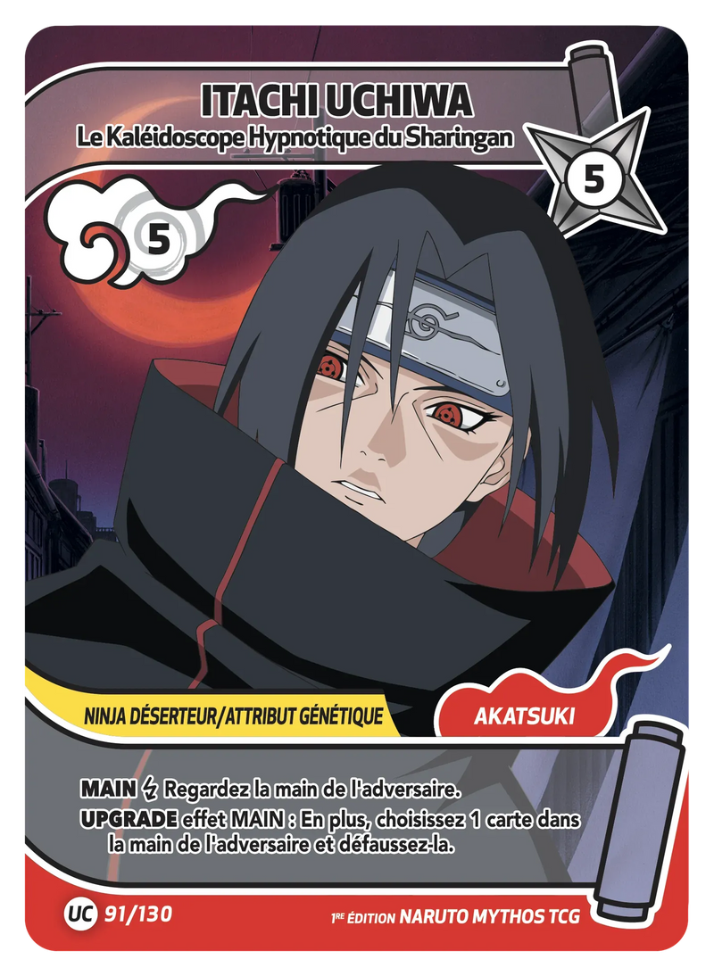 091/130 - Itachi Uchiwa - Le Kaléidoscope Hypnotique du Sharingan
