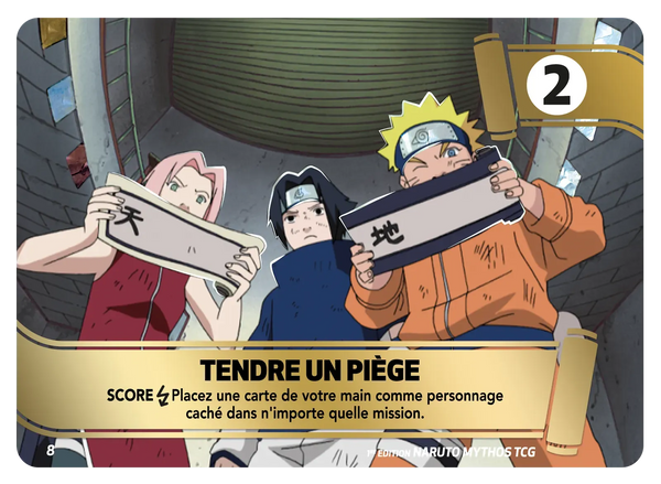 MSS 08 - Tendre Un Piège — Carte Naruto Mythos Konoha Shidō - 1er Chapitre Ed.1 MSS 08