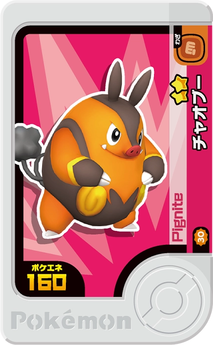 Frienda Pick Grotichon (2-3-030) Grade 2 Feu/Combat Pokémon Frienda Best Tag Set 3 recto