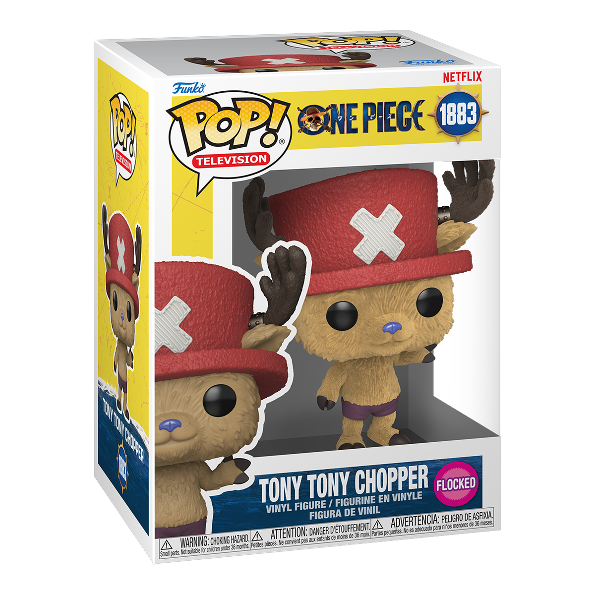 Boîte POP! Tony Tony Chopper Flocked 1883 One Piece Funko
