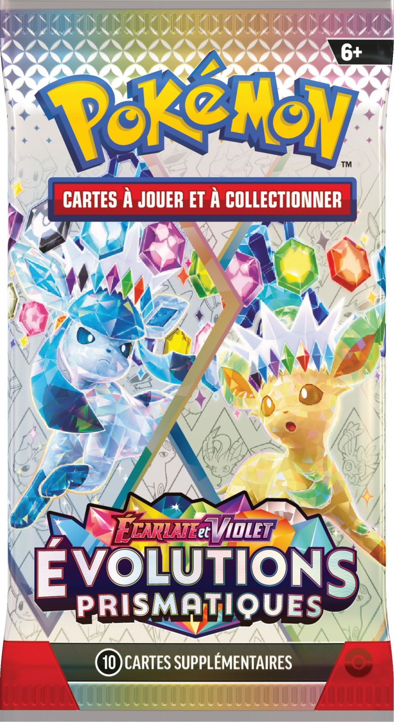 Booster Pokémon Évolutions Prismatiques illustration Givrali Et Phyllali, scellé français