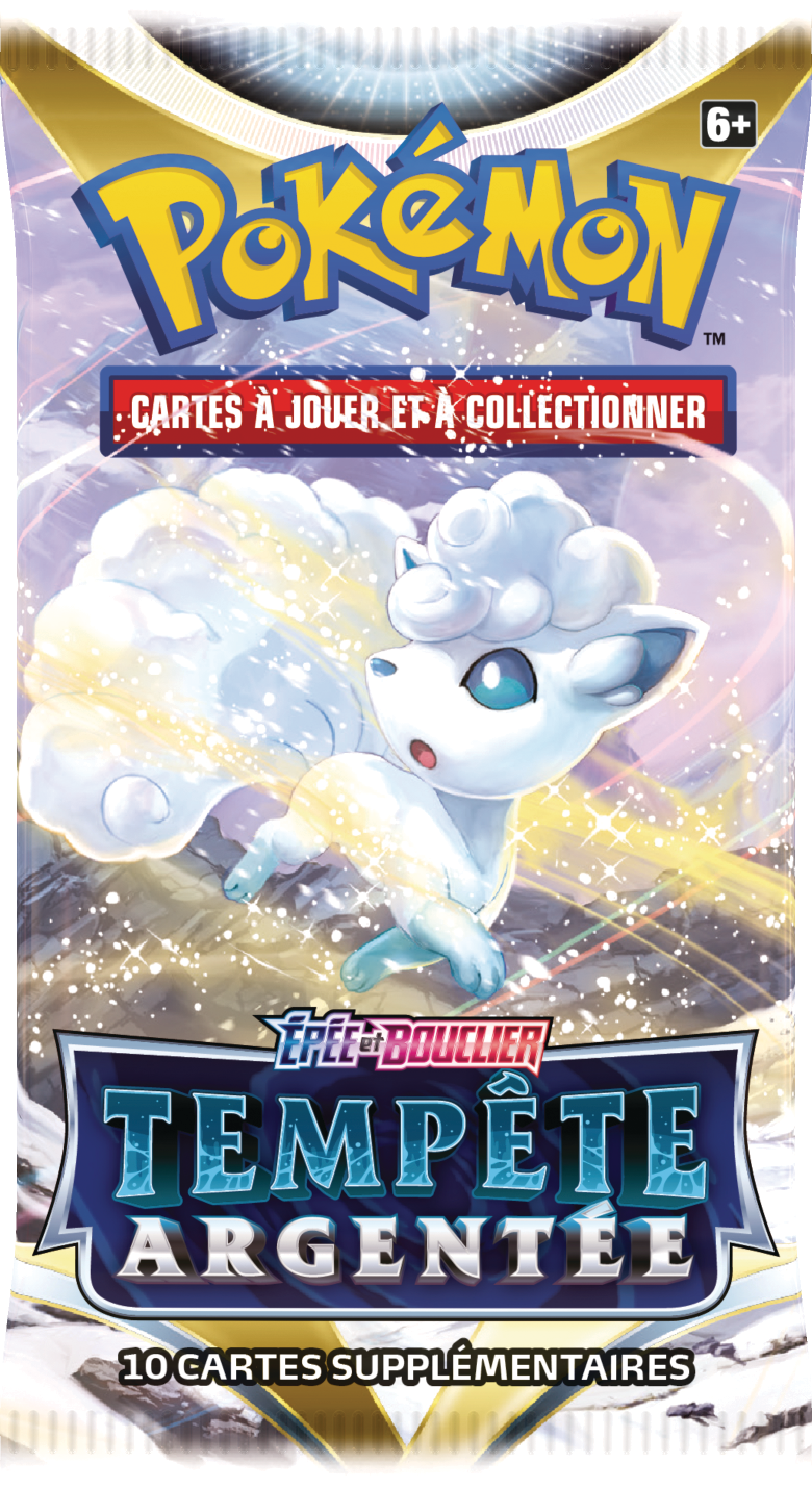 Booster Pokémon Tempête Argentée illustration Goupix d'Alola, scellé français