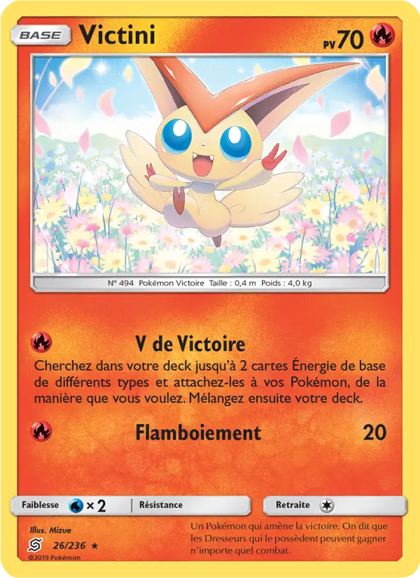 026/236 - Victini — Carte Pokémon Harmonie des Esprits 26/236