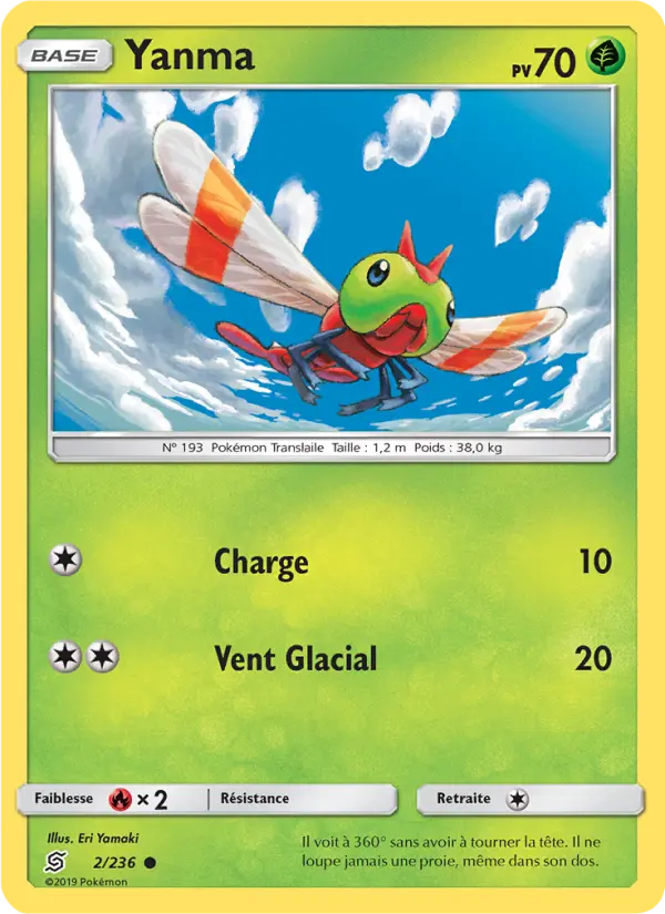 Yanma — Carte Pokémon 2 Harmonie des Esprits