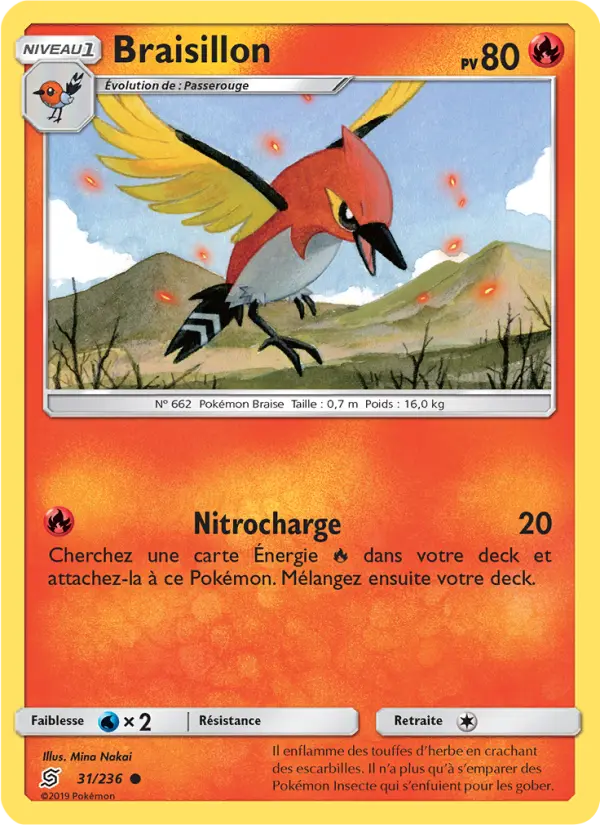 Braisillon — Carte Pokémon 31 Harmonie des Esprits