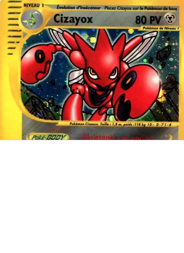 Cizayox — Carte Pokémon H21 Aquapolis