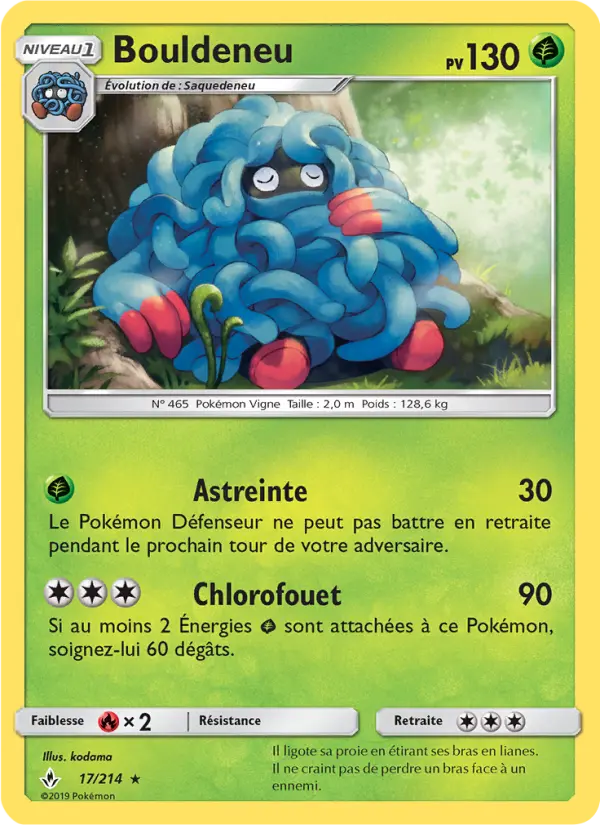 Bouldeneu — Carte Pokémon 17 Alliance Infaillible