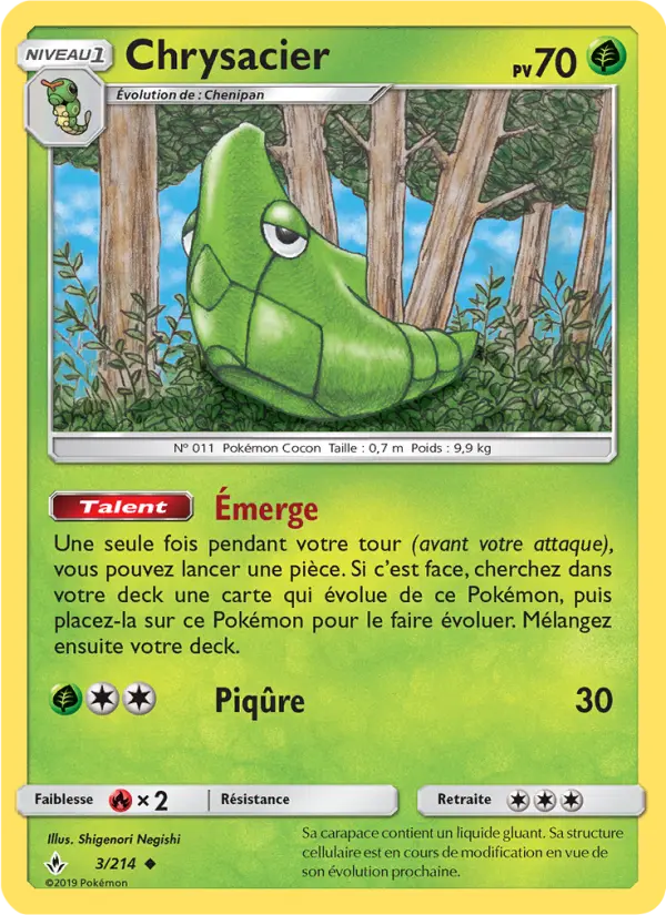 003/214 - Chrysacier — Carte Pokémon Alliance Infaillible 3/214