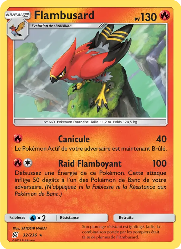 Flambusard — Carte Pokémon 32 Harmonie des Esprits