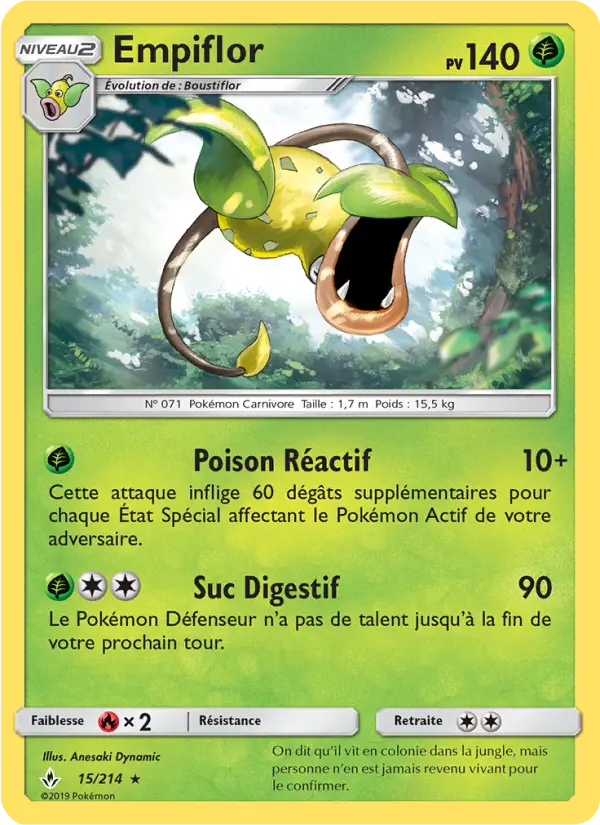 015/214 - Empiflor — Carte Pokémon Alliance Infaillible 15/214