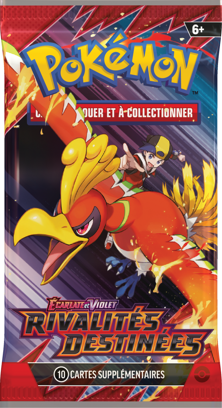 Booster Pokémon Rivalités Destinées illustration Ho-Oh de Luth, scellé français