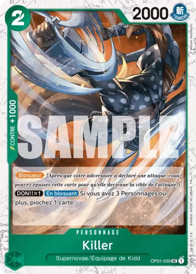 OP01-039 - Killer V2 — Carte One Piece Premium Booster — The Best Vol.2 039