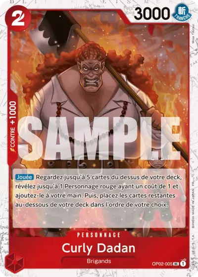 OP02-005 - Curly Dadan V2 — Carte One Piece Premium Booster — The Best Vol.2 005