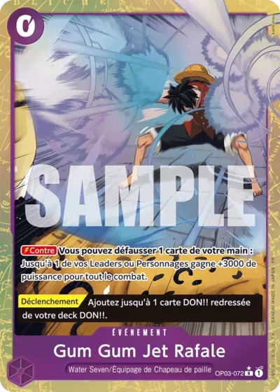 OP03-072 - Gum Gum Jet Rafale V2 — Carte One Piece Premium Booster — The Best Vol.2 072