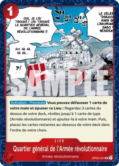 OP05-021 - Quartier général de l'Armée révolutionnaire V2 — Carte One Piece Premium Booster — The Best Vol.2 021