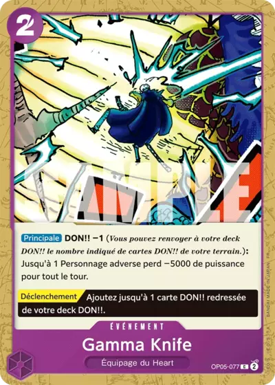 OP05-077 - Gamma Knife — Carte One Piece Premium Booster — The Best Vol.2 077