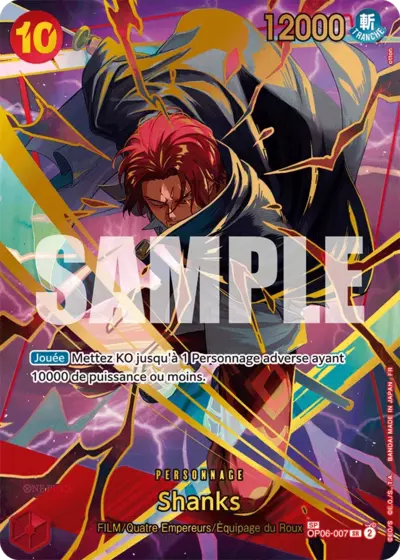 OP06-007 - Shanks V2 — Carte One Piece Premium Booster — The Best Vol.2 007