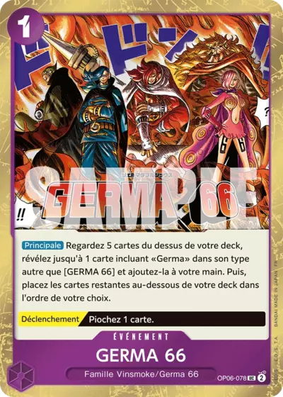 OP06-078 - GERMA 66 V2 — Carte One Piece Premium Booster — The Best Vol.2 078