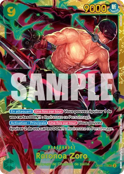 OP06-118 - Roronoa Zoro — Carte One Piece Premium Booster — The Best Vol.2 118