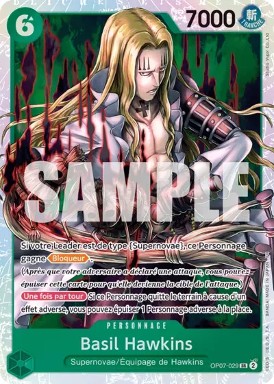 OP07-029 - Basil Hawkins — Carte One Piece Premium Booster — The Best Vol.2 029