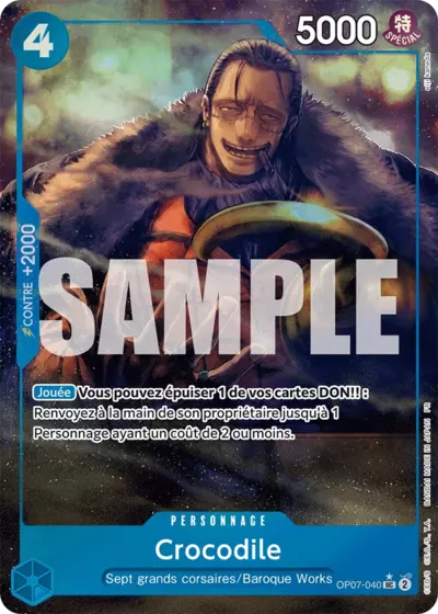 OP07-040 - Crocodile 2 V3 — Carte One Piece Premium Booster — The Best Vol.2 040