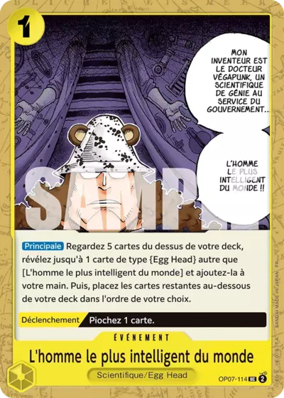 OP07-114 - L'homme le plus intelligent du monde — Carte One Piece Premium Booster — The Best Vol.2 114