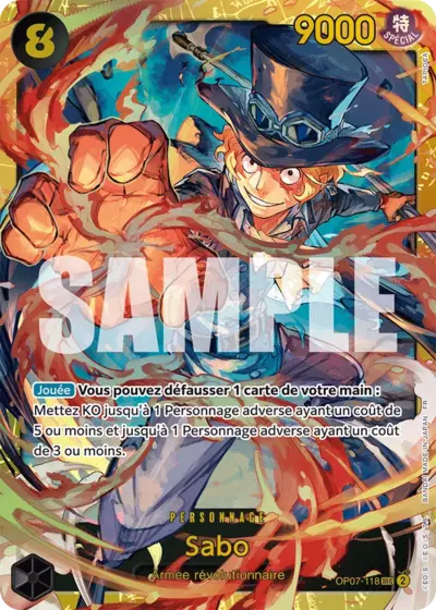 OP07-118 - Sabo — Carte One Piece Premium Booster — The Best Vol.2 118