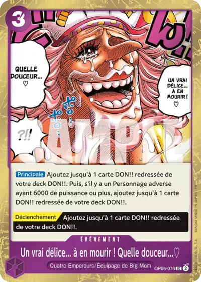 OP08-076 - Un vrai délice... à en mourir ! Quelle douceur...♡ V2