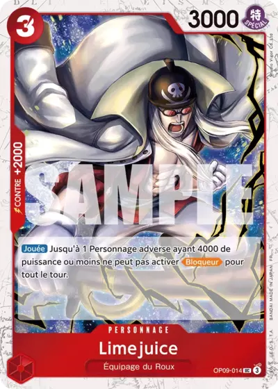 OP09-014 - Limejuice V2 — Carte One Piece Premium Booster — The Best Vol.2 014