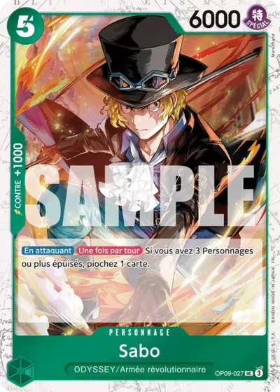 OP09-027 - Sabo V2 — Carte One Piece Premium Booster — The Best Vol.2 027