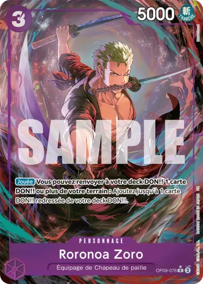 OP09-076 - Roronoa Zoro V2