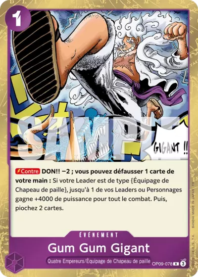OP09-078 - Gum Gum Gigant — Carte One Piece Premium Booster — The Best Vol.2 078