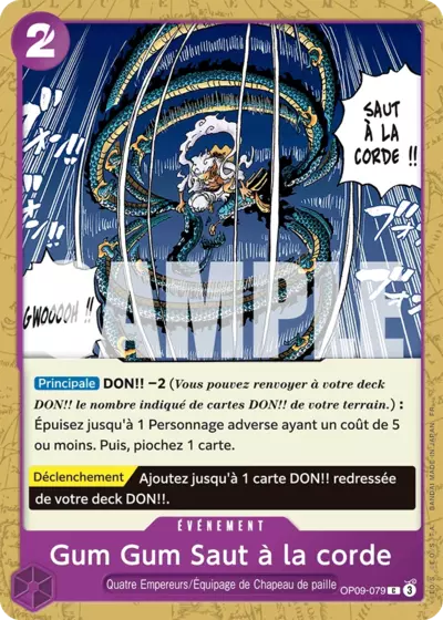 OP09-079 - Gum Gum Saut à la corde — Carte One Piece Premium Booster — The Best Vol.2 079