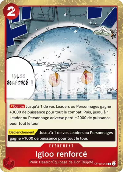 OP10-018 - Igloo renforcé V2 — Carte One Piece Premium Booster — The Best Vol.2 018