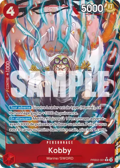PRB02-001 - Kobby V2 (PRB02 Parallèle) — Carte One Piece Premium Booster — The Best Vol.2 001