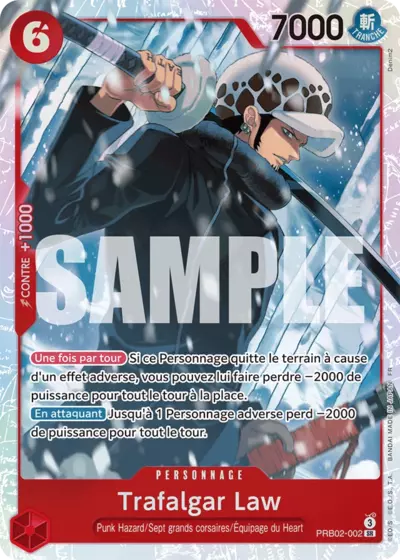 PRB02-002 - Trafalgar Law — Carte One Piece Premium Booster — The Best Vol.2 002