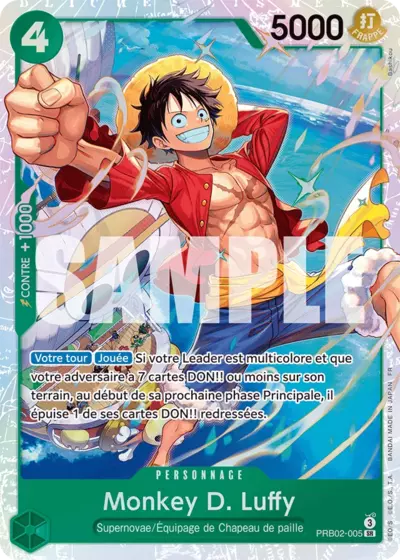 PRB02-005 - Monkey D. Luffy — Carte One Piece Premium Booster — The Best Vol.2 005