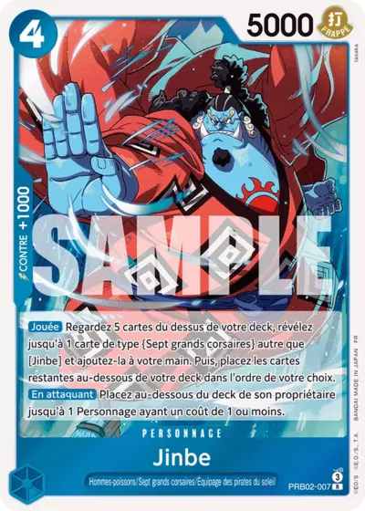 PRB02-007 - Jinbe — Carte One Piece Premium Booster — The Best Vol.2 007