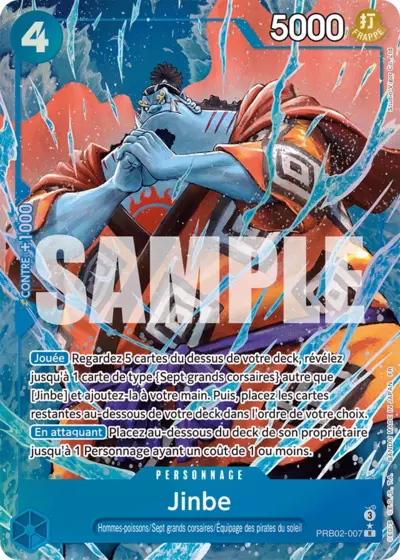 PRB02-007 - Jinbe V2 (PRB02 Parallèle) — Carte One Piece Premium Booster — The Best Vol.2 007