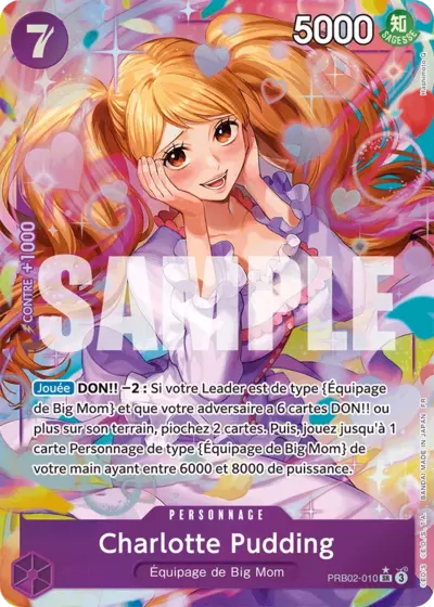 PRB02-010 - Charlotte Pudding V2 (PRB02 Parallèle) — Carte One Piece Premium Booster — The Best Vol.2 010