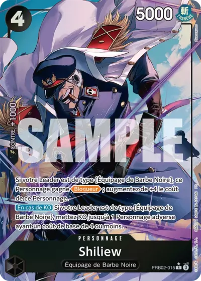 PRB02-015 - Shiliew V2 (PRB02 Parallèle) — Carte One Piece Premium Booster — The Best Vol.2 015