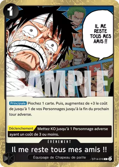 ST14-016 - Il me reste tous mes amis !! V2 — Carte One Piece Premium Booster — The Best Vol.2 016