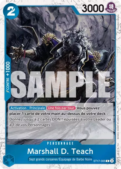 ST17-005 - Marshall D. Teach V2 — Carte One Piece Premium Booster — The Best Vol.2 005