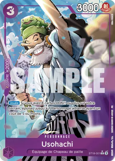 ST18-001 - Usohachi 2 V3 — Carte One Piece Premium Booster — The Best Vol.2 001
